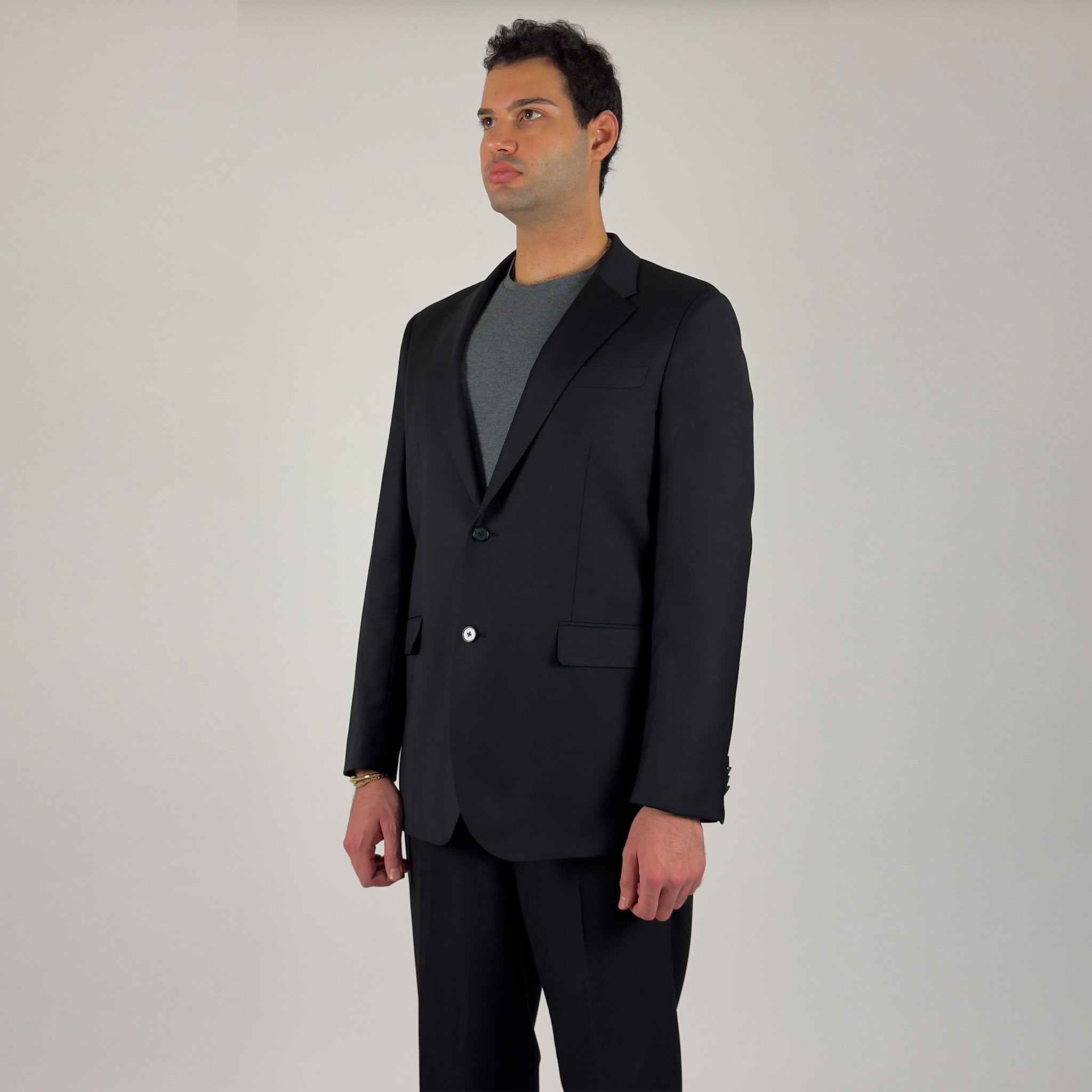 Wool Core Blazer - Black