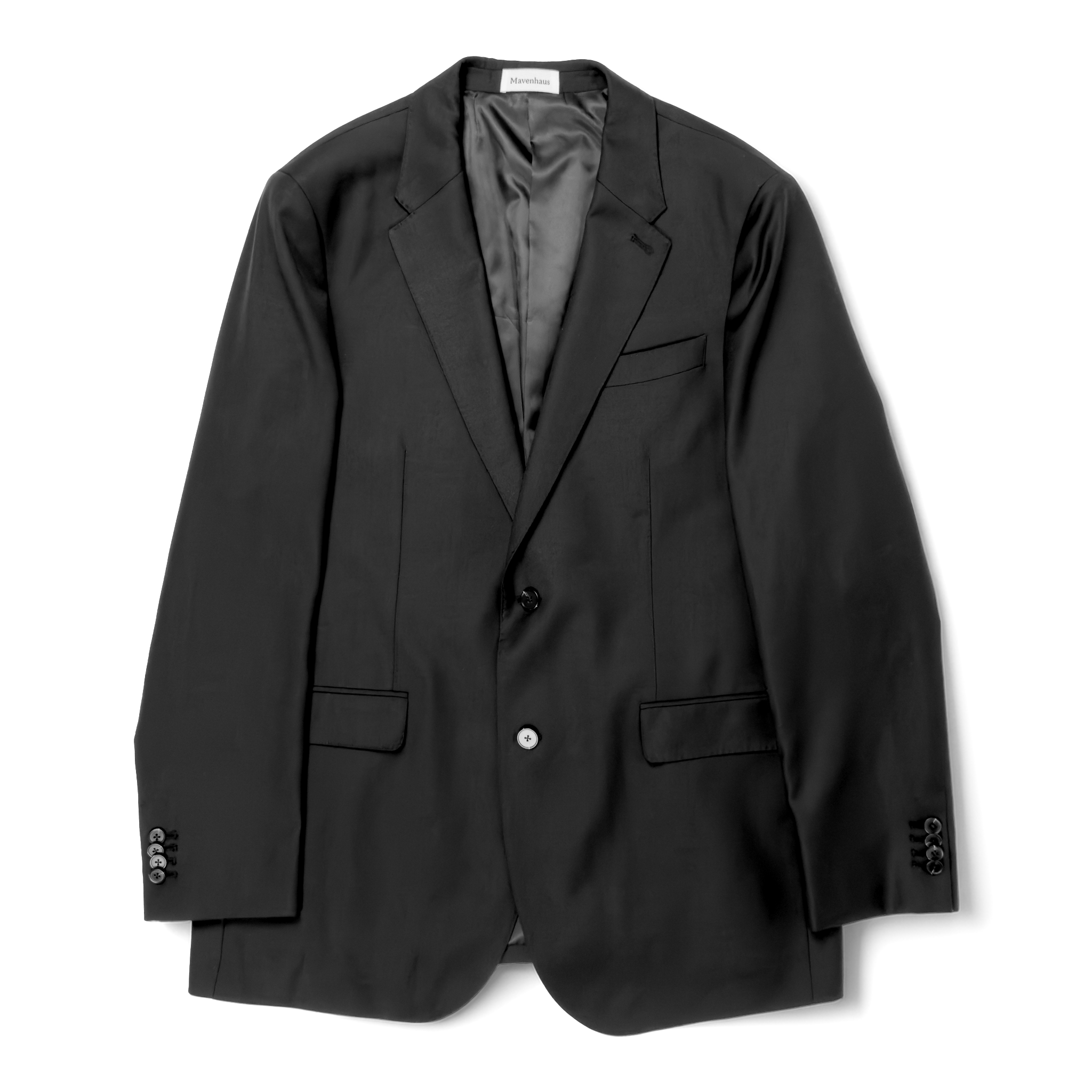 Wool Core Blazer - Black