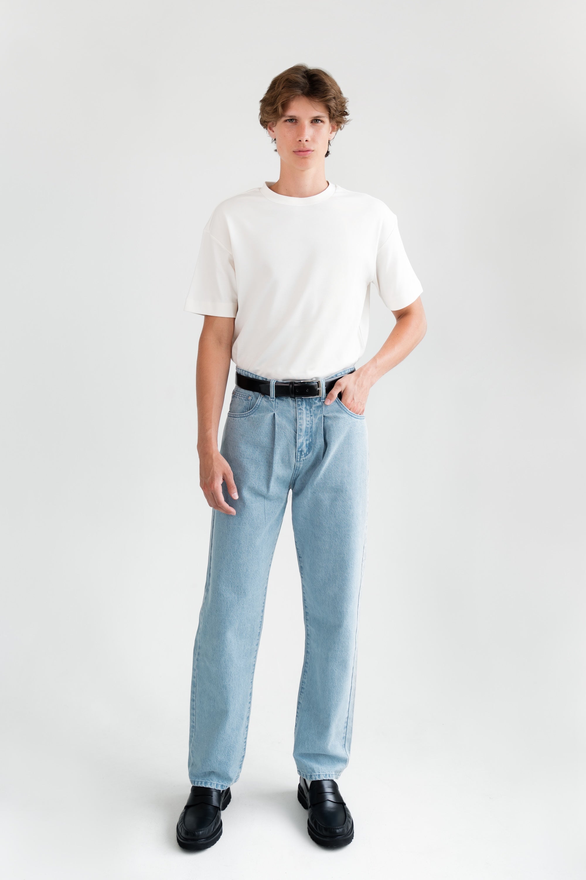 Pleated Core Jeans