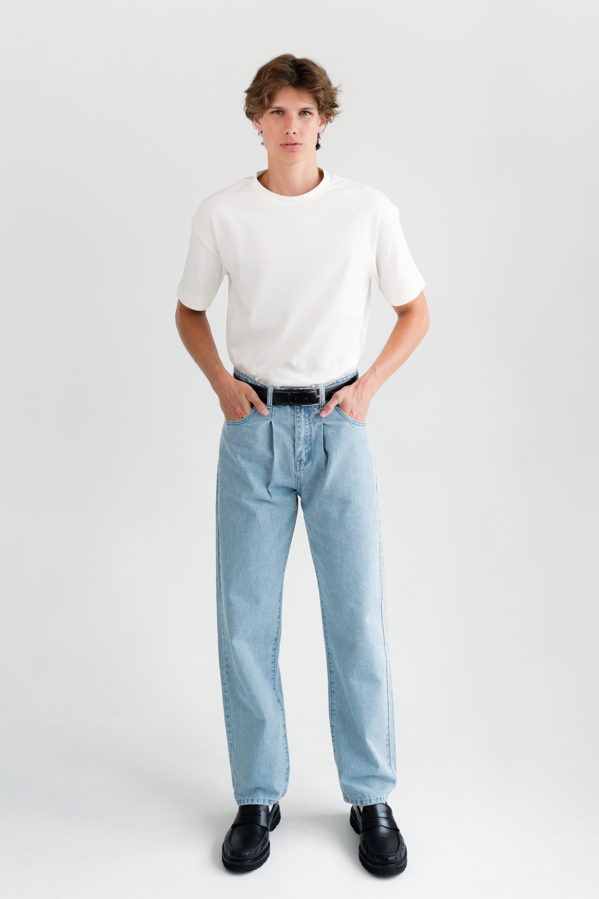 Pleated Core Jeans