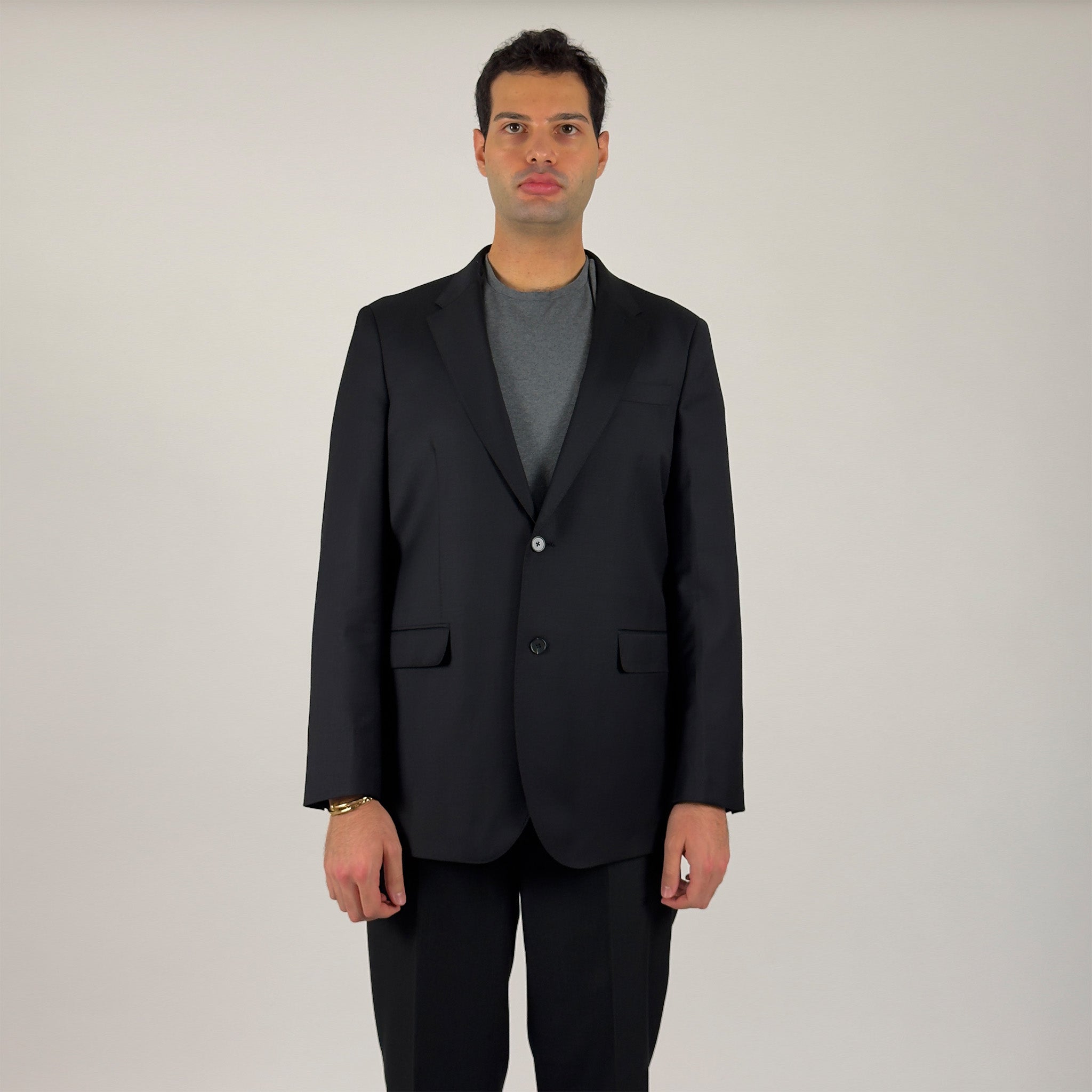 Wool Core Blazer - Black